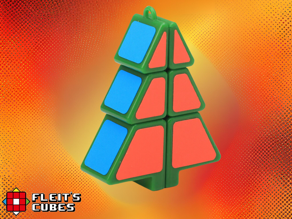 Z-Cube Llavero de arbol de Navidad 3x2x1